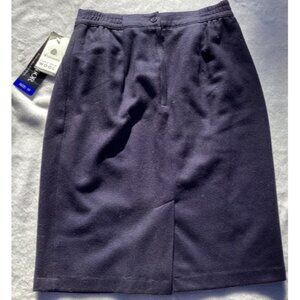 Sag Harbor 100% Pure Wool Dark Blue Navy Women’s Straight Pencil Skirt Sz10 NWT